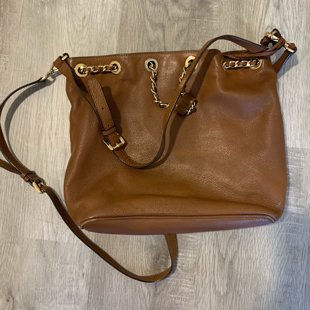 Brown Michael Kors Bag Gold Chain